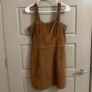 Abercrombie brown suede dress